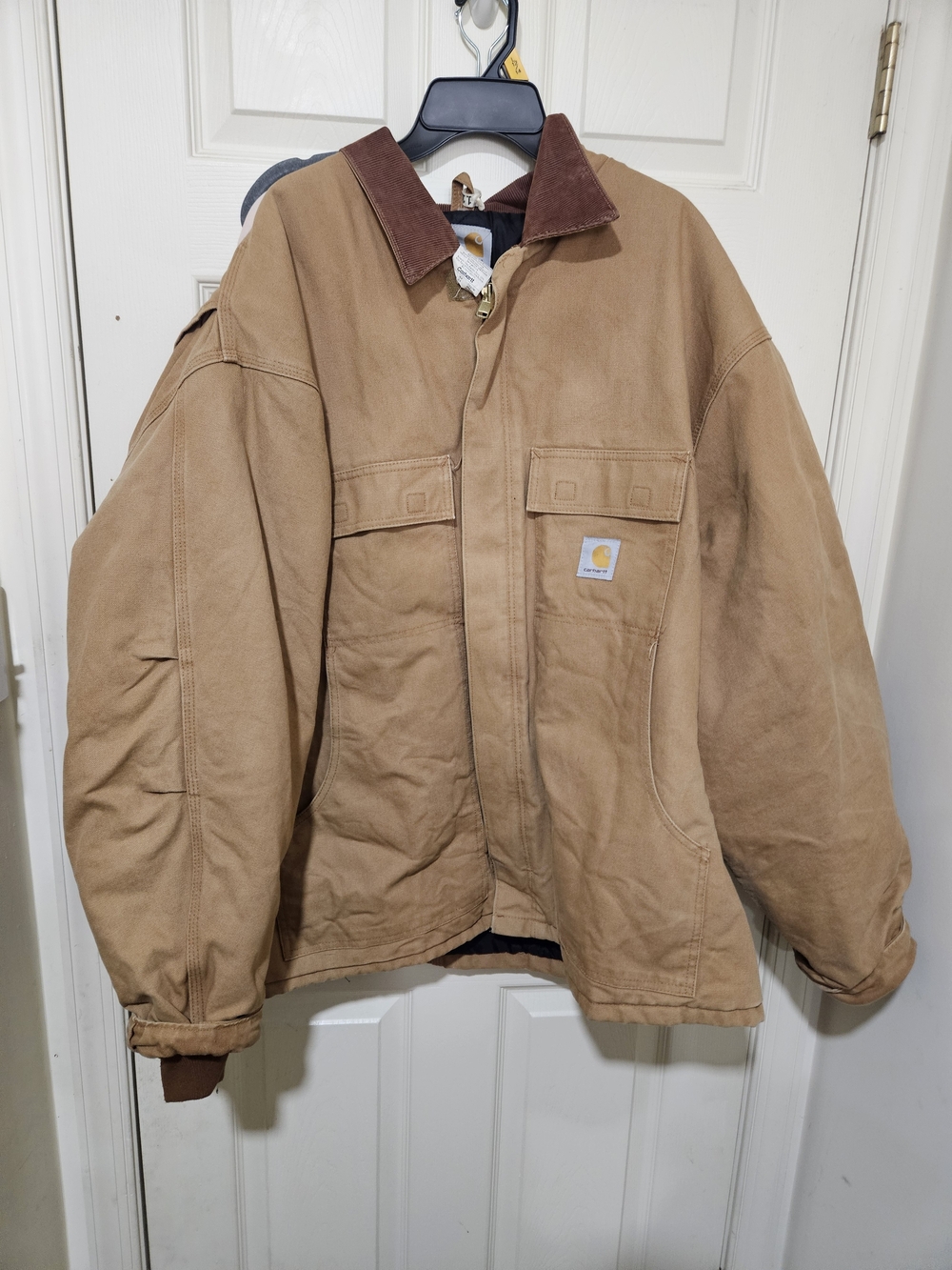Carhartt Men's Brown Duck Detroit-Style Work Jacket 54